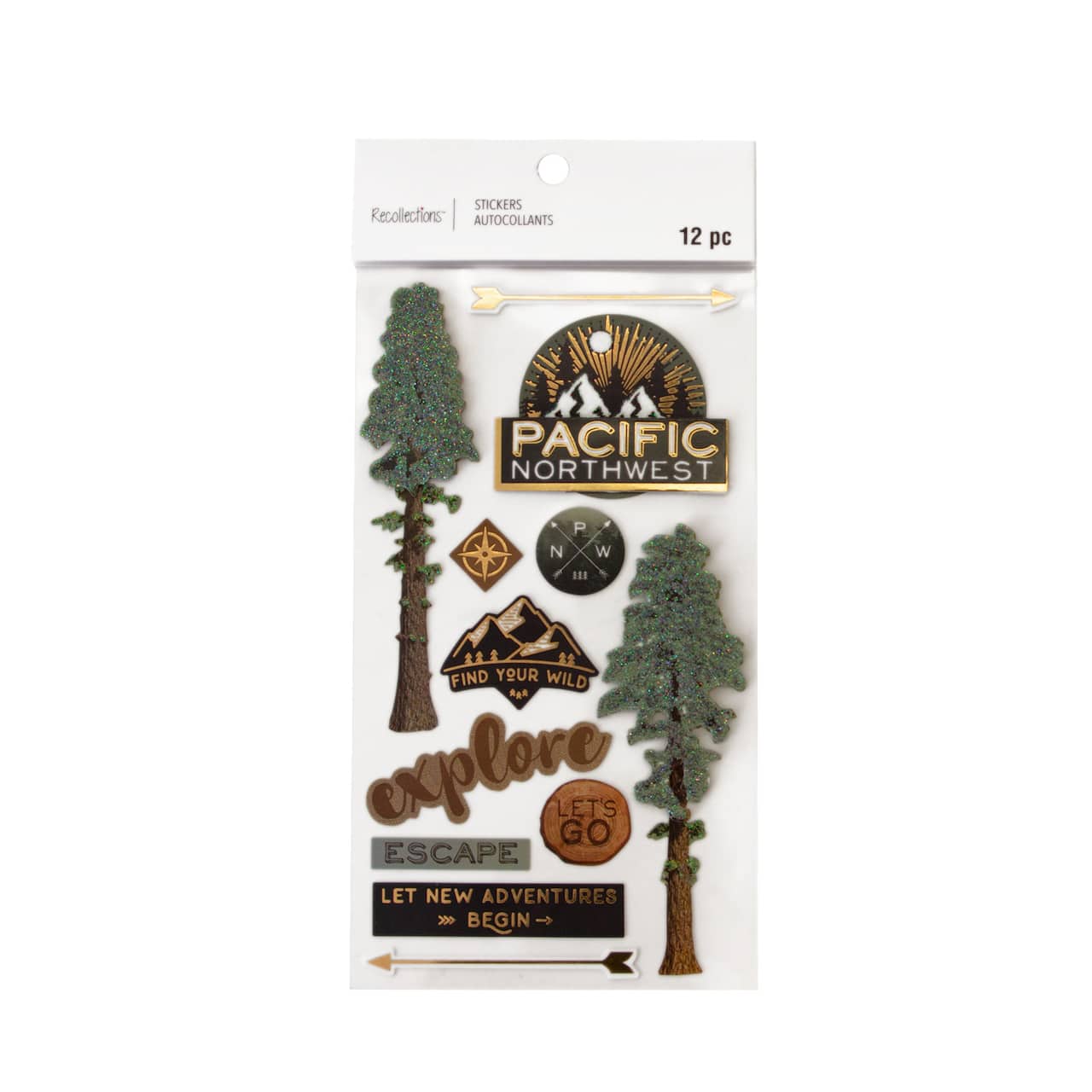 12 Pack: Pacific Northwest Stickers by Recollections™